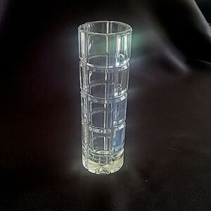 Crescent Cut Crystal Bud 7" Vase